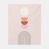 Mittelalterliche Moderne 08 Arch Blush Pink Fleecedecke (Vorderseite)