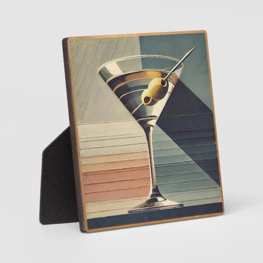 Mittelalterliche Moderne 2 Live Martini Cocktail S Fotoplatte (Vorderseite)