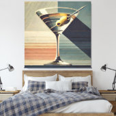 Mittelalterliche Moderne 2 Live Martini Cocktail S Leinwanddruck (Insitu (Schlafzimmer))