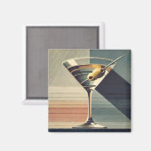 Mittelalterliche Moderne 2 Live Martini Cocktail S Magnet (Vorderseite/Rückseite)