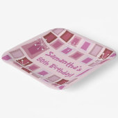 Mittelalterliche Moderne 50. Geburtstagspink Pappteller (Gewinkelt)