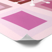 Mittelalterliche Moderne 50. Geburtstagspink Poster (Ecke)