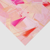 Mittelalterliche Moderne Abstrakt, Korallenrosa & Seidenpapier (Ausschnitt)