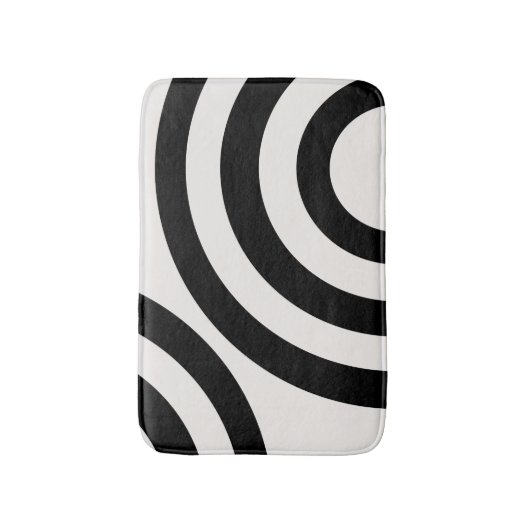 Mittelalterliche moderne Abstrakte Arkaden Schwarz Badematte (Vorderseite Vertikal)