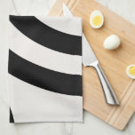 Mittelalterliche moderne Abstrakte Arkaden Schwarz Geschirrtuch<br><div class="desc">Moderne Abstrakte Regenbogenbögen - Geometrisches Retrodesign - Schwarz und Cremeweiß</div>