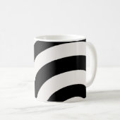 Mittelalterliche moderne Abstrakte Arkaden Schwarz Kaffeetasse (VorderseiteRechts)