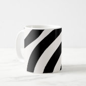 Mittelalterliche moderne Abstrakte Arkaden Schwarz Kaffeetasse (Vorderseite Links)