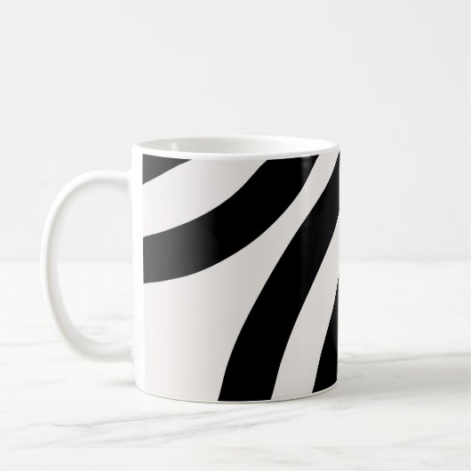 Mittelalterliche moderne Abstrakte Arkaden Schwarz Kaffeetasse (Links)