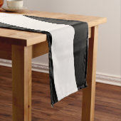 Mittelalterliche moderne Abstrakte Arkaden Schwarz Kurzer Tischläufer (Beispiel)