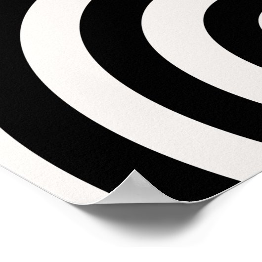 Mittelalterliche moderne Abstrakte Arkaden Schwarz Poster (Ecke)