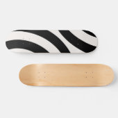 Mittelalterliche moderne Abstrakte Arkaden Schwarz Skateboard (Horizontal)