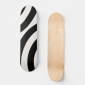 Mittelalterliche moderne Abstrakte Arkaden Schwarz Skateboard (Vorderseite)