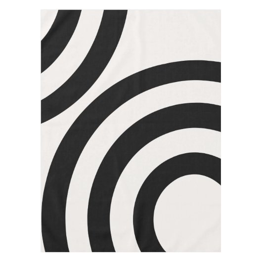 Mittelalterliche moderne Abstrakte Arkaden Schwarz Tischdecke (Vorderseite)