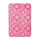 Mittelalterliche Moderne Abstrakte Blumenmuster Ro Badematte (Vorderseite Vertikal)