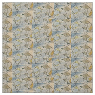 Mittelalterliche moderne Abstrakte Fabric Green Stoff
