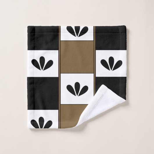 Mittelalterliche moderne Abstrakte Geometrie Badhandtuch Set (Waschlappen)