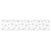 Mittelalterliche moderne Abstrakte Kreise Sterne W Kurzer Tischläufer (Horizontal)