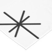 Mittelalterliche moderne Abstrakte Kreise Sterne W Tischdecke (Schrägansicht)