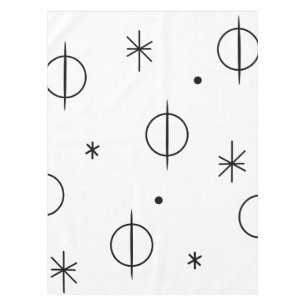 Mittelalterliche moderne Abstrakte Kreise Sterne W Tischdecke