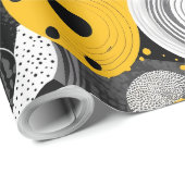 Mittelalterliche moderne Abstrakte Kreislaufafrika Geschenkpapier (Rolleneckpunkt)