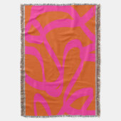 Mittelalterliche moderne Abstrakte Linien Orange u Decke (Vorderseite Vertikal)