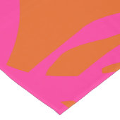 Mittelalterliche moderne Abstrakte Linien Orange u Kurzer Tischläufer (Ecke)