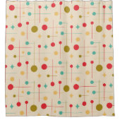 Mittelalterliche Moderne Abstrakte Muster 29 Creme Duschvorhang (Vorderseite)