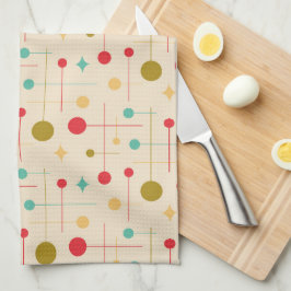 Mittelalterliche Moderne Abstrakte Muster 29 Creme Geschirrtuch