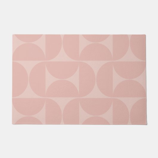Mittelalterliche Moderne Abstrakte Muster Blush Pi Fußmatte (Vorderseite)