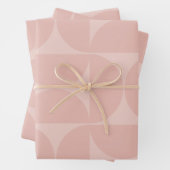 Mittelalterliche Moderne Abstrakte Muster Blush Pi Geschenkpapier Set (Beispiel)