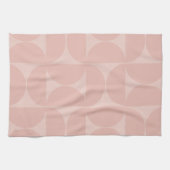 Mittelalterliche Moderne Abstrakte Muster Blush Pi Geschirrtuch (Horizontal)