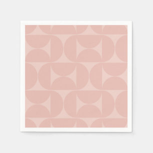 Mittelalterliche Moderne Abstrakte Muster Blush Pi Serviette