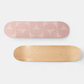 Mittelalterliche Moderne Abstrakte Muster Blush Pi Skateboard (Horizontal)