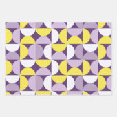 Mittelalterliche Moderne Abstrakte Muster Lila und Geschenkpapier Set (Vorderseite 3)