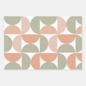 Mittelalterliche moderne Abstrakte Muster neutral Geschenkpapier Set (Vorderseite 3)