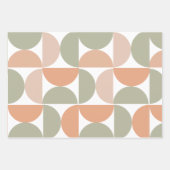 Mittelalterliche moderne Abstrakte Muster neutral Geschenkpapier Set (Vorderseite 2)