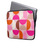 Mittelalterliche Moderne Abstrakte Muster Rosa Ora Laptopschutzhülle (Vorderseite Links)