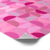Mittelalterliche Moderne Abstrakte Muster rosa Poster (Ecke)
