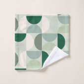 Mittelalterliche moderne Abstrakte Musterschablone Badhandtuch Set (Waschlappen)