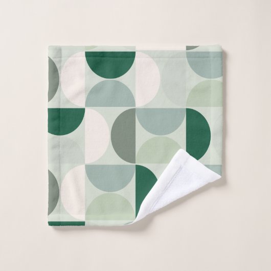 Mittelalterliche moderne Abstrakte Musterschablone Badhandtuch Set (Waschlappen)