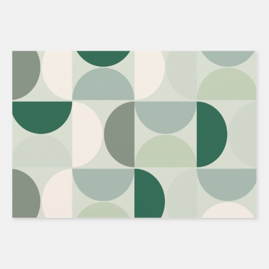 Mittelalterliche moderne Abstrakte Musterschablone Geschenkpapier Set (Vorderseite)