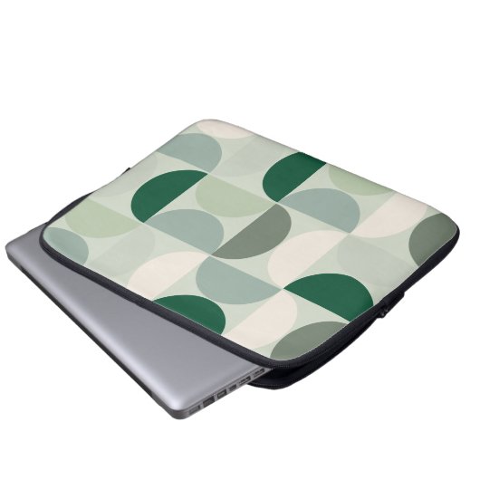 Mittelalterliche moderne Abstrakte Musterschablone Laptopschutzhülle (Vorne Knopf)