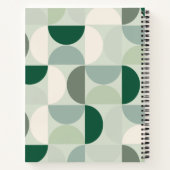 Mittelalterliche moderne Abstrakte Musterschablone Notizblock (Rückseite)