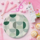 Mittelalterliche moderne Abstrakte Musterschablone Pappteller (Party)