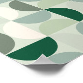 Mittelalterliche moderne Abstrakte Musterschablone Poster (Ecke)