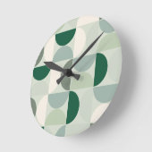 Mittelalterliche moderne Abstrakte Musterschablone Runde Wanduhr (Winkel)