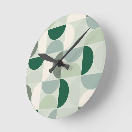 Mittelalterliche moderne Abstrakte Musterschablone Runde Wanduhr (Winkel)