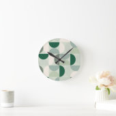 Mittelalterliche moderne Abstrakte Musterschablone Runde Wanduhr (Zuhause)