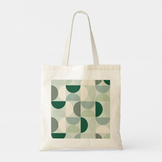 Mittelalterliche moderne Abstrakte Musterschablone Tragetasche (Rückseite)