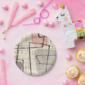 Mittelalterliche moderne Abstrakte Papierplatte Pappteller (Party)